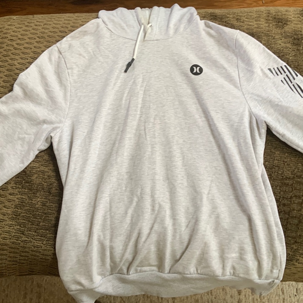 L. Light Grey Hurley Hoodie
